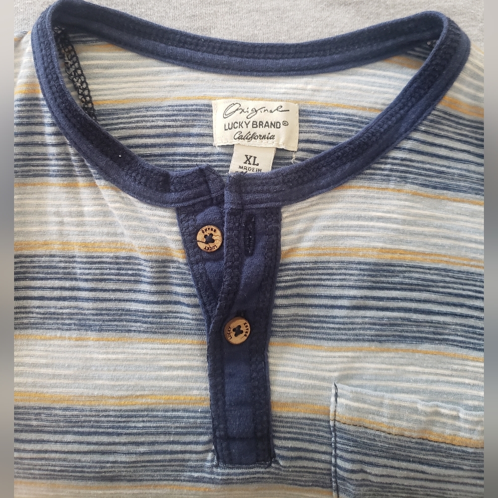 Lucky Brand striped henley - Picture 3 of 7